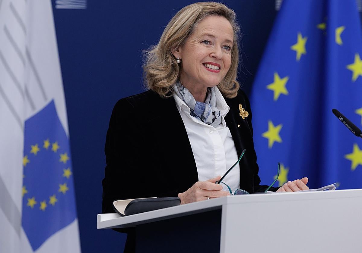 La presidenta del BEI, Nadia Calviño