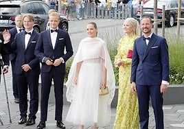 La Princesa Ingrid Alexandra en su cumpleaños junto con su familia.