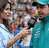 La periodista Melissa Jiménez entrevista a su pareja Fernando Alonso.