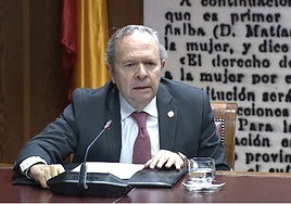 Juan Carlos Doadrio este jueves en la comisión del investigación del 'caso Koldo' en el Senado