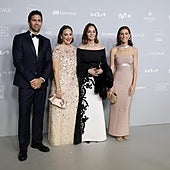 El ex tenista Fernando Verdasco, Tamara Falcó, Isabel Preysler y Ana Boyer.