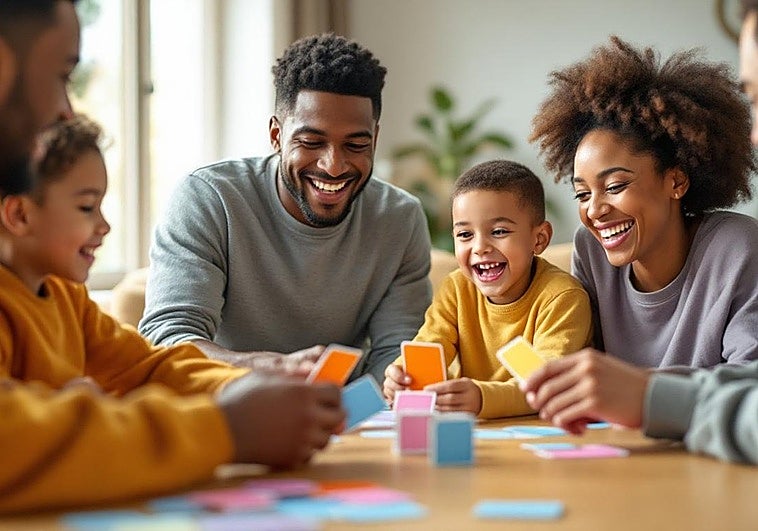 Ríete haciendo trampas con el juego de cartas Polilla Tramposa