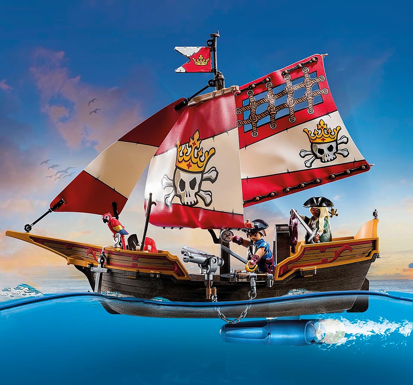 El barco pirata de PLAYMOBIL convertirá el baño en una gran aventura en alta mar