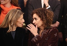 Las dos vicepresidentas del Gobierno, Yolanda Díaz y María Jesús Montero, en una imagen de archivo.