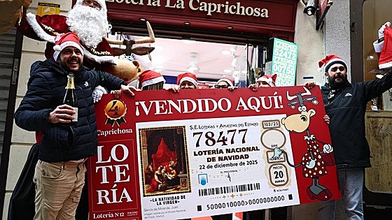 78477 y 25508, dos cuartos premios muy repartidos