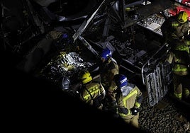 El descarrilamiento de un tren de Rodalies en imágenes