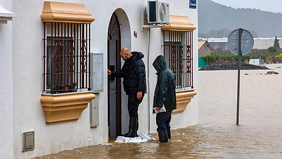La borrasca Marta sacudirá a casi toda España y a una Andalucía exhausta, con suelos incapaces de absorber más agua