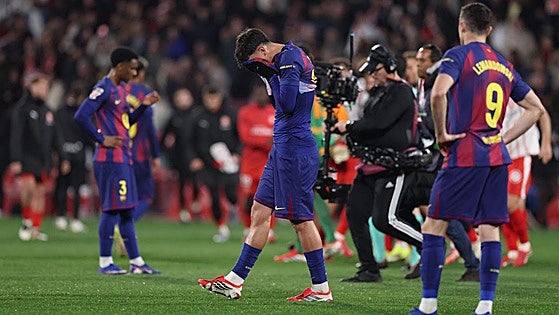 El Barça se derrumba en Montilivi