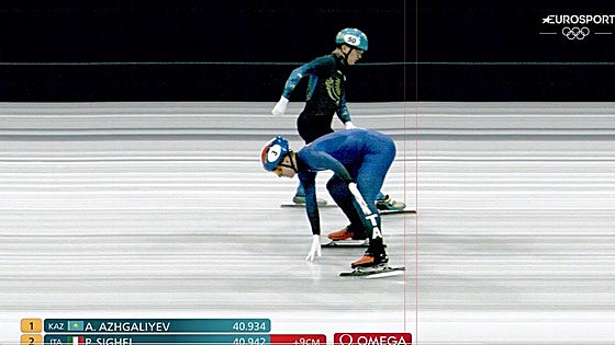 Pietro Sighel, el patinador que se salvó de culo de la eliminación