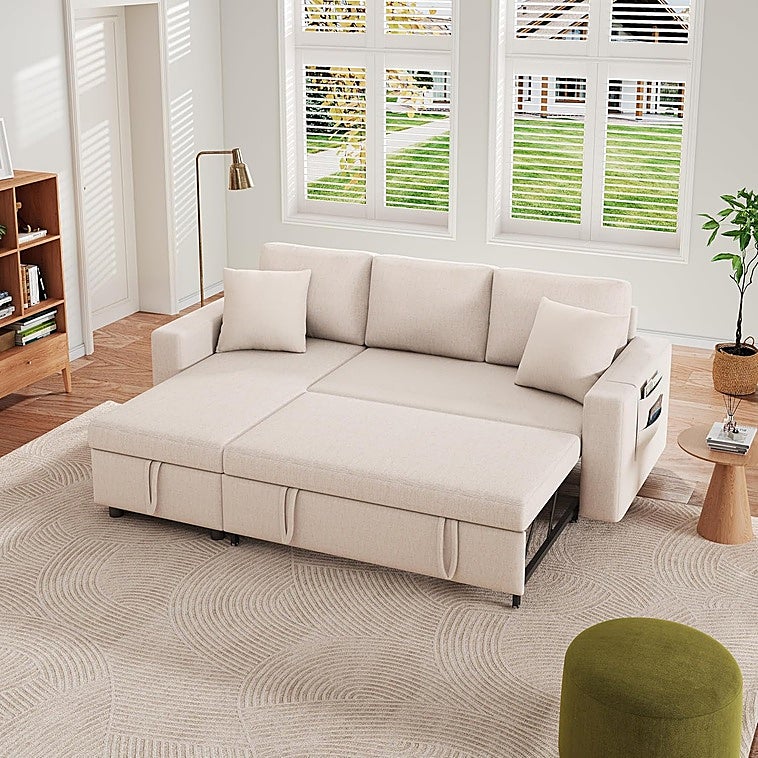 Optimiza el espacio en el salón con estos prácticos sofás-cama de 3 plazas
