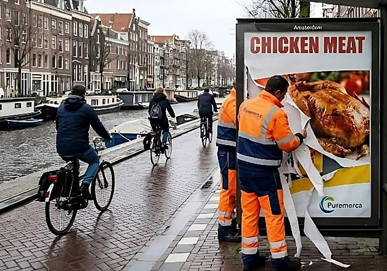 Ámsterdam prohíbe anunciar carne en sus calles