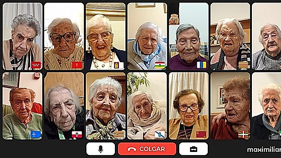 La videollamada de '1.700 años' entre 17 mujeres de toda España