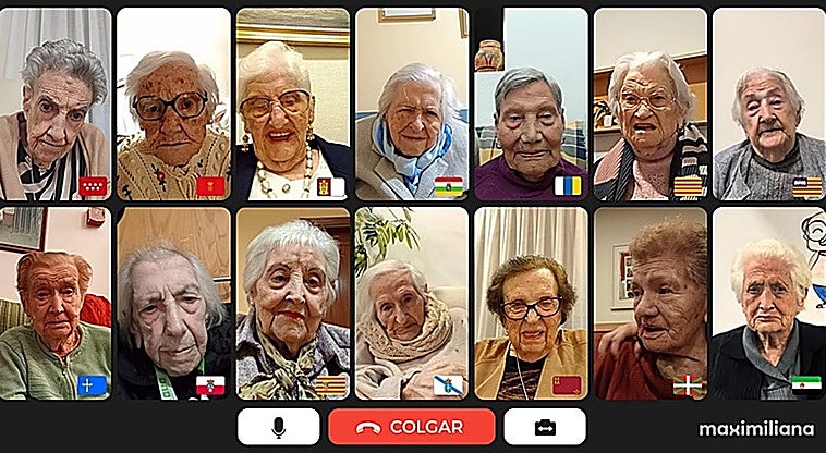 La videollamada de '1.700 años' entre 17 mujeres de toda España