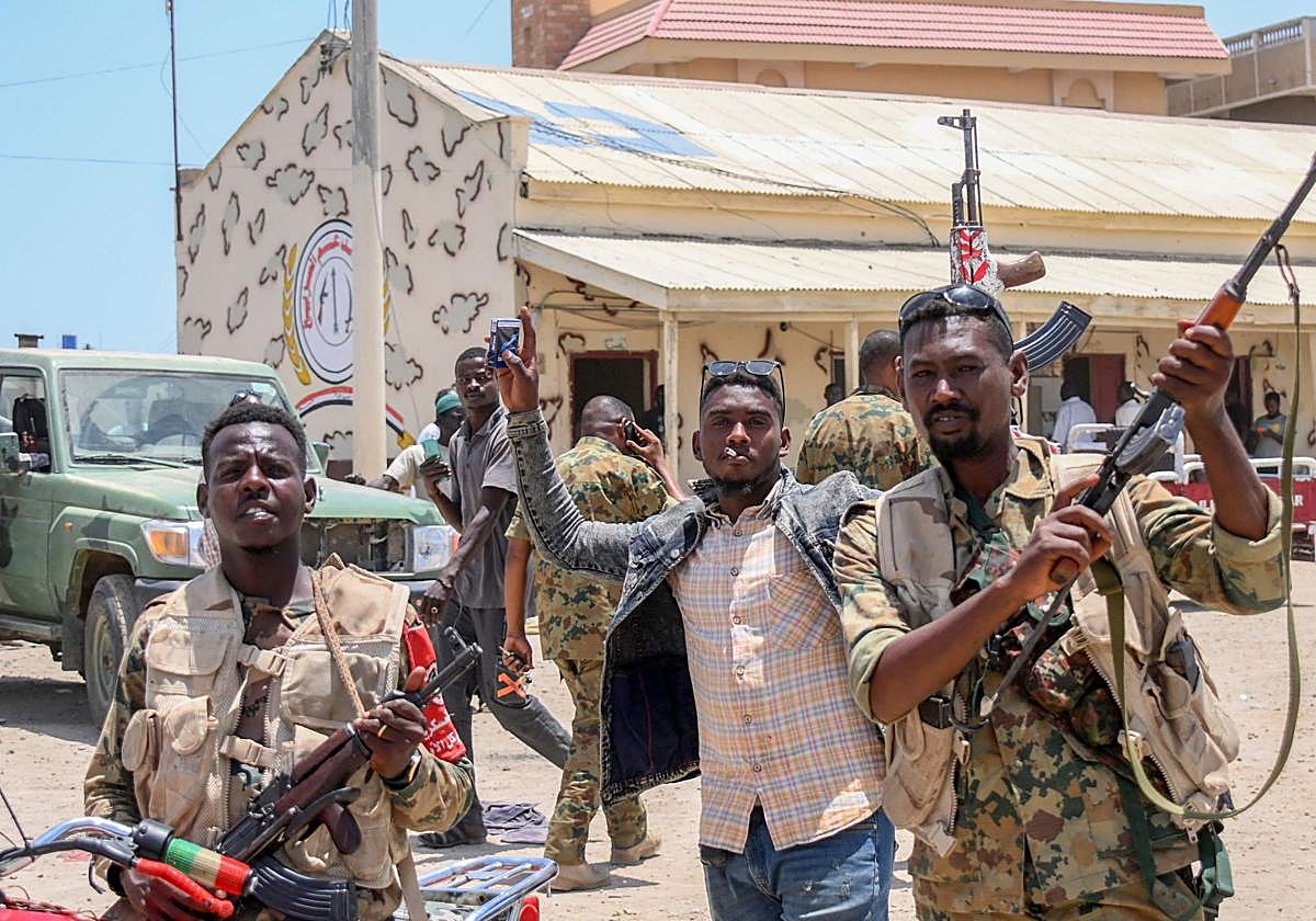 Soldados del ejército sudanés.