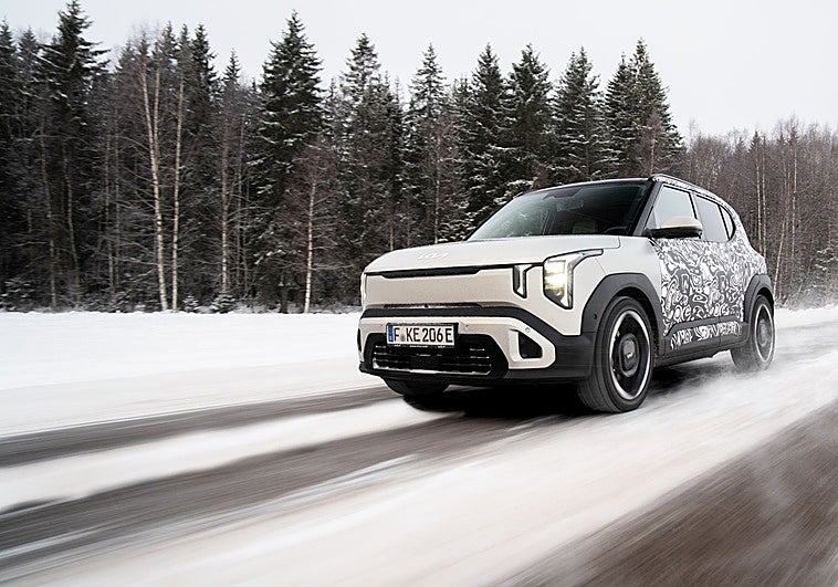 Autonomía récord para el prototipo Kia EV2: 310,6 km a -31 °C