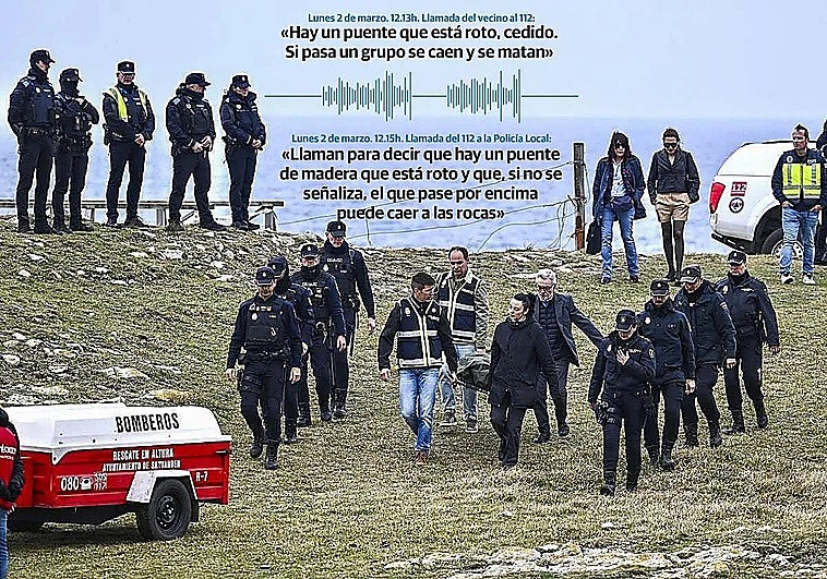 Las llamadas al 112 del día antes de la tragedia de Santander: «Hay un puente que está roto, cedido. Si pasa un grupo se caen y se matan»