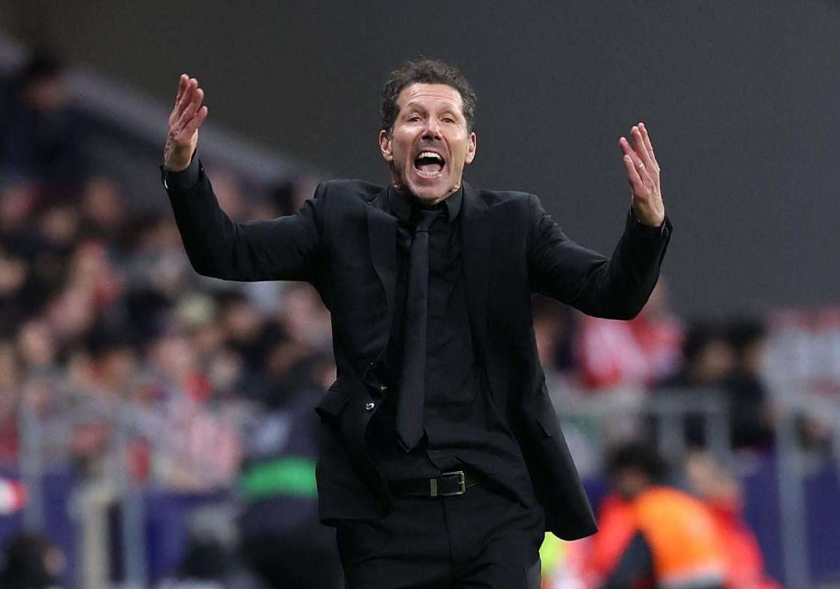 Simeone pide apoyo a la ganda en el Metropolitano.