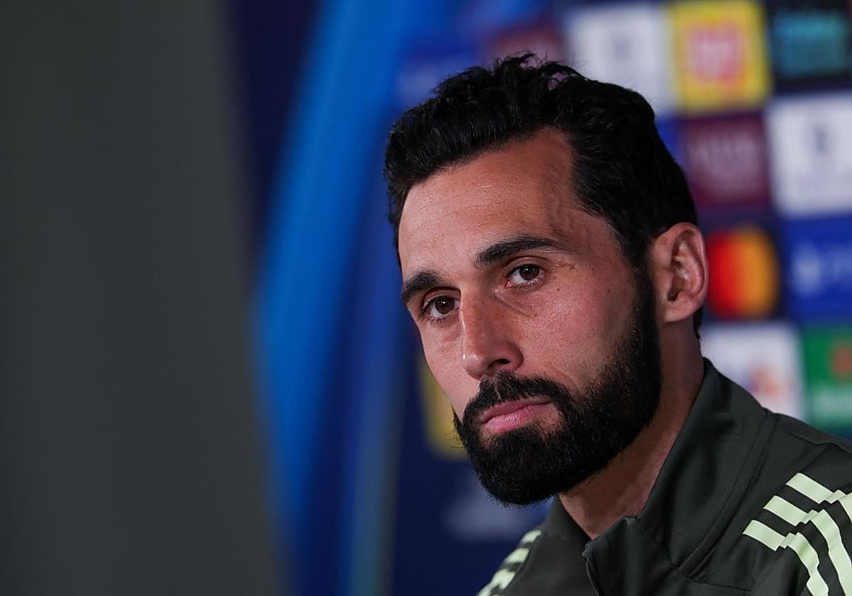 Álvaro Arbeloa, en la rueda de prensa de este martes.