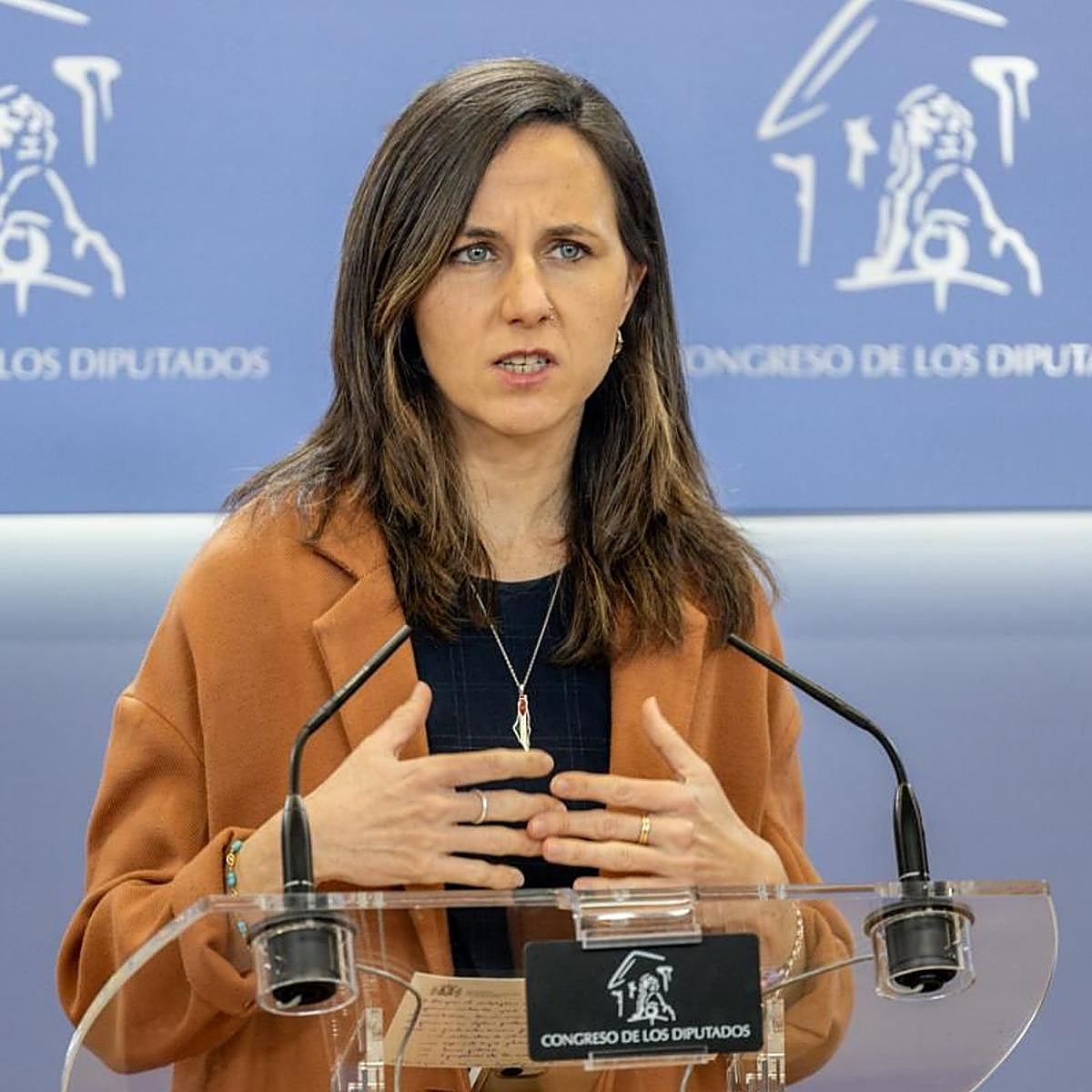 La líder de Podemos, Ione Belarra, este martes en el Congreso.