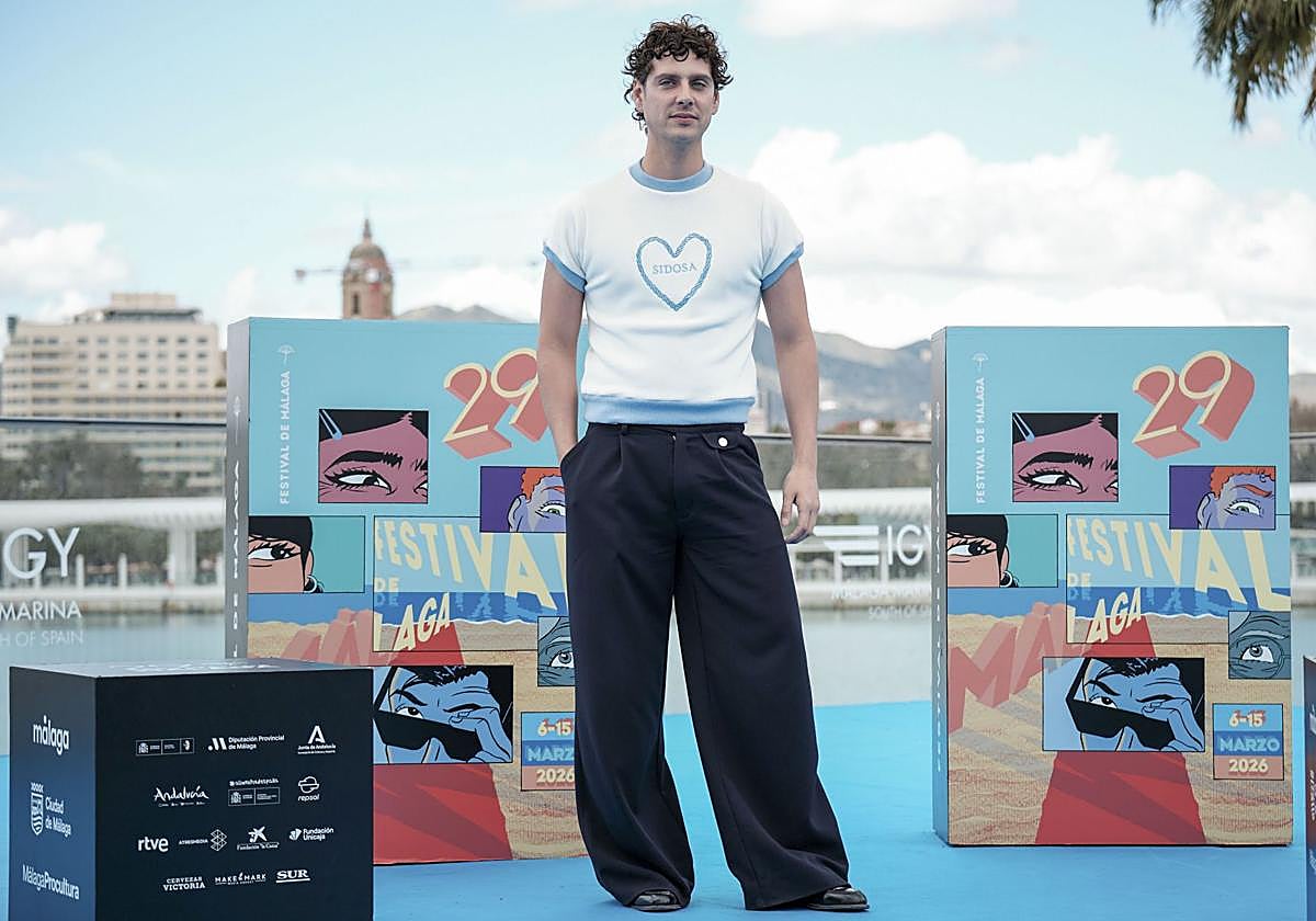 Eduardo Casanova en el Festival de Málaga.