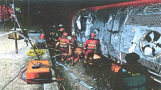 Las imágenes del sumario de Adamuz: un trabajo titánico en un infierno de metal
