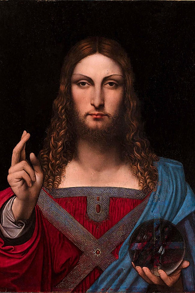 Leonardo da Vinci'nin öğrencisi Salai'ye atfedilen 'Salvator Mundi'
