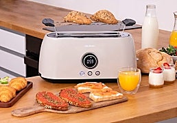 Se acabó el pan frío con estas tostadoras de ranura ancha para tu cocina