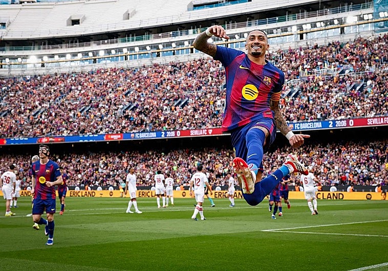 Fiesta completa del Barça ante el Sevilla