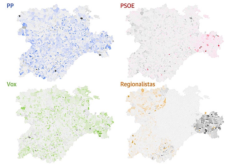 Así ha votado Castilla y León: mapas y claves por edad, origen y renta