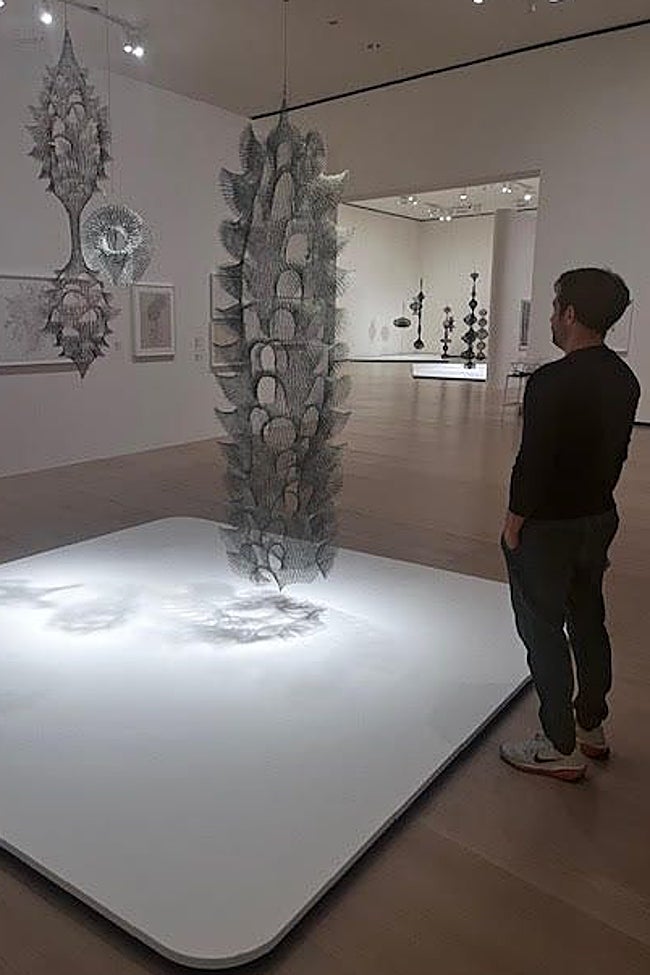 Esculturas colgantes de Ruth Asawa.
