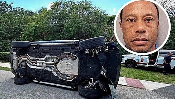 Tiger Woods llevaba un potente analgésico en el bolsillo cuando volcó su coche