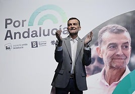 El líder de IU y candidato de Por Andalucía, Antonio Maíllo.