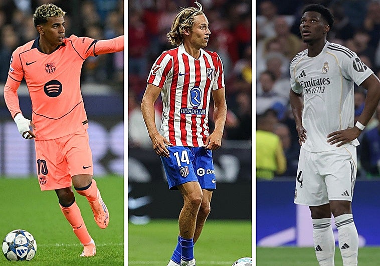 Lamine Yamal y Marcos LLorente, entre los once apercibidos para el Barcelona-Atlético