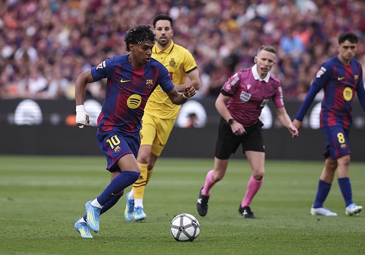 Lamine Yamal, el más joven en llegar a 100 partidos en Liga