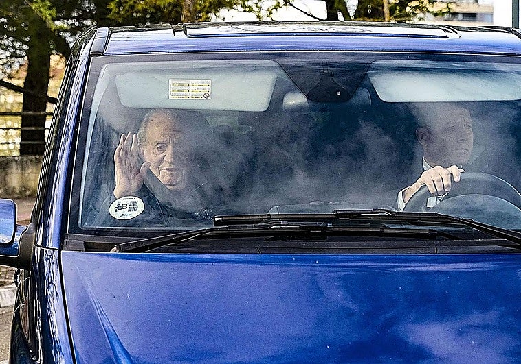 El rey emérito visita Vitoria para una nueva revisión médica