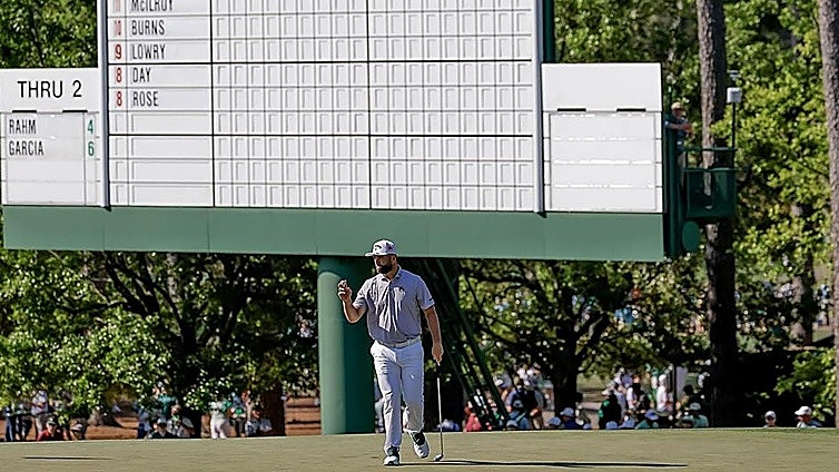Ni la mejor vuelta en tres años consuela a Rahm en un Masters para el olvido: «No entreno para esto»