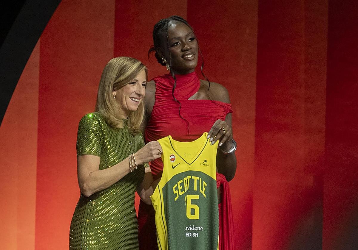 Awa Fam, Number 3 in the WNBA Draft, Makes History for Spanish ...