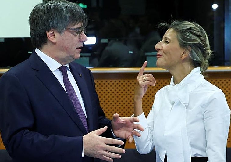 Puigdemont responde a Díaz, tras llamar «racista» a Junts: «La próxima vez, que la vote el PP como vicepresidenta»