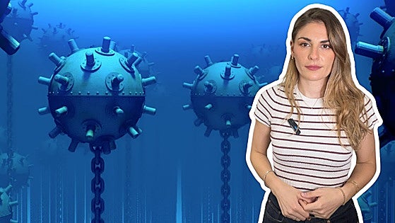 Robots submarinos para desminar Ormuz