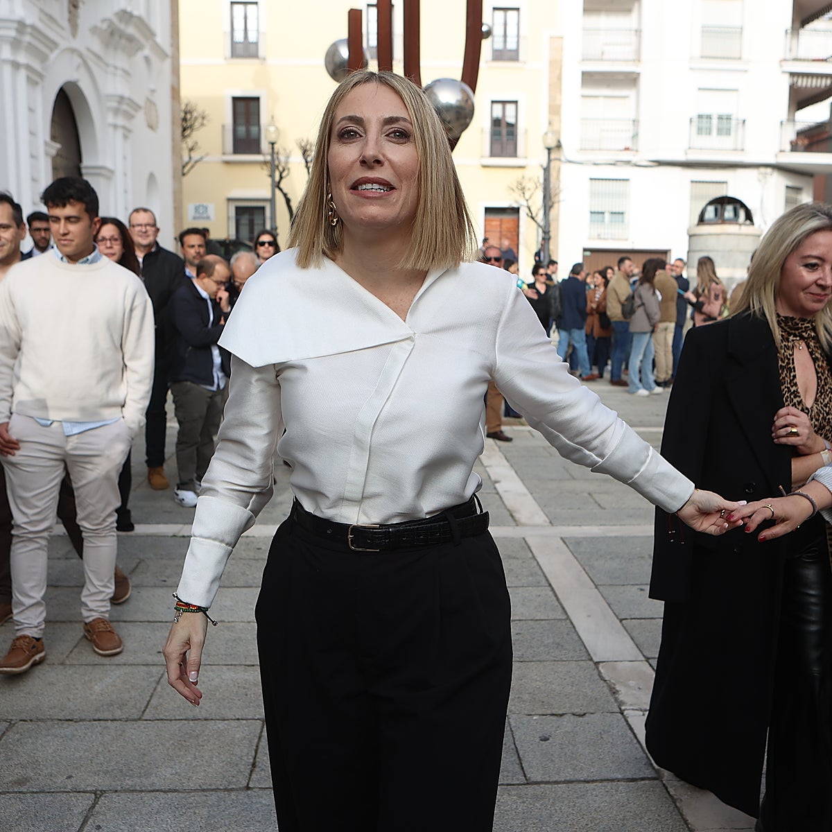 La presidenta de Extremadura en funciones, María Guardiola.