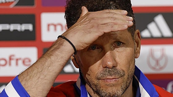 Simeone: «Ganar la final no es solamente ganar una Copa del Rey»