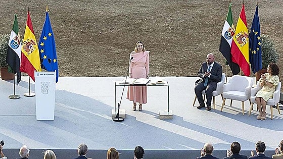 María Guardiola: «Nuestros derechos no van a estar sometidos a ningún vaivén político»