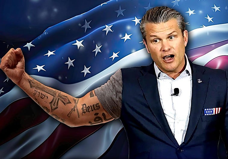 Los tatuajes ultra que el jefe militar de Trump esconde bajo el traje