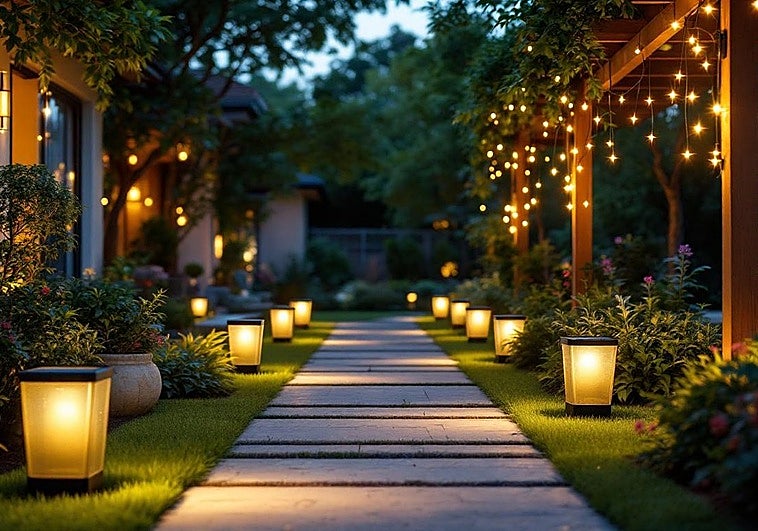 Las mejores luces solares para iluminar tu jardín con estilo y a buen precio