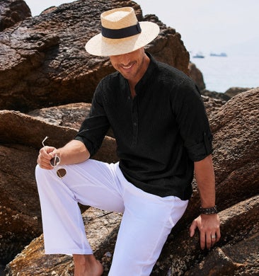 No te pierdas estas elegantes y fresquitas camisas de lino para hombre que nunca pasan de moda