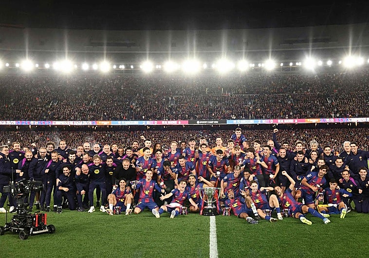 Octavo alirón liguero del Barça en el Camp Nou