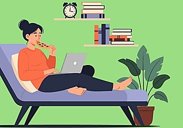 El teletrabajo nos engorda tres kilos