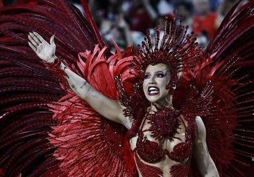 Virginia Fonseca, durante el carnaval de Río de Janeiro.