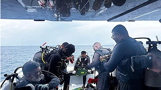 Localizados los cadáveres de los cuatro submarinistas italianos desaparecidos en las Maldivas