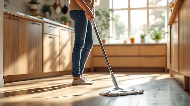 Despídete del cubo y limpia más rápido con la mopa DARIS con pulverizador integrado